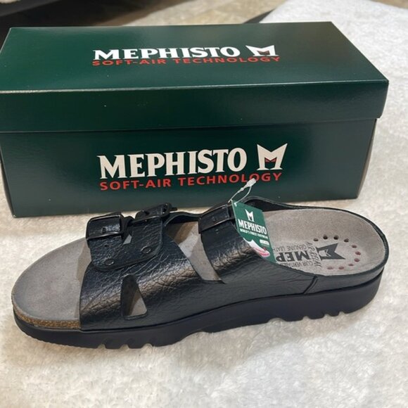 Mephisto Men's Zach Fit Cork Footbed Sandal - Picture 10 of 12